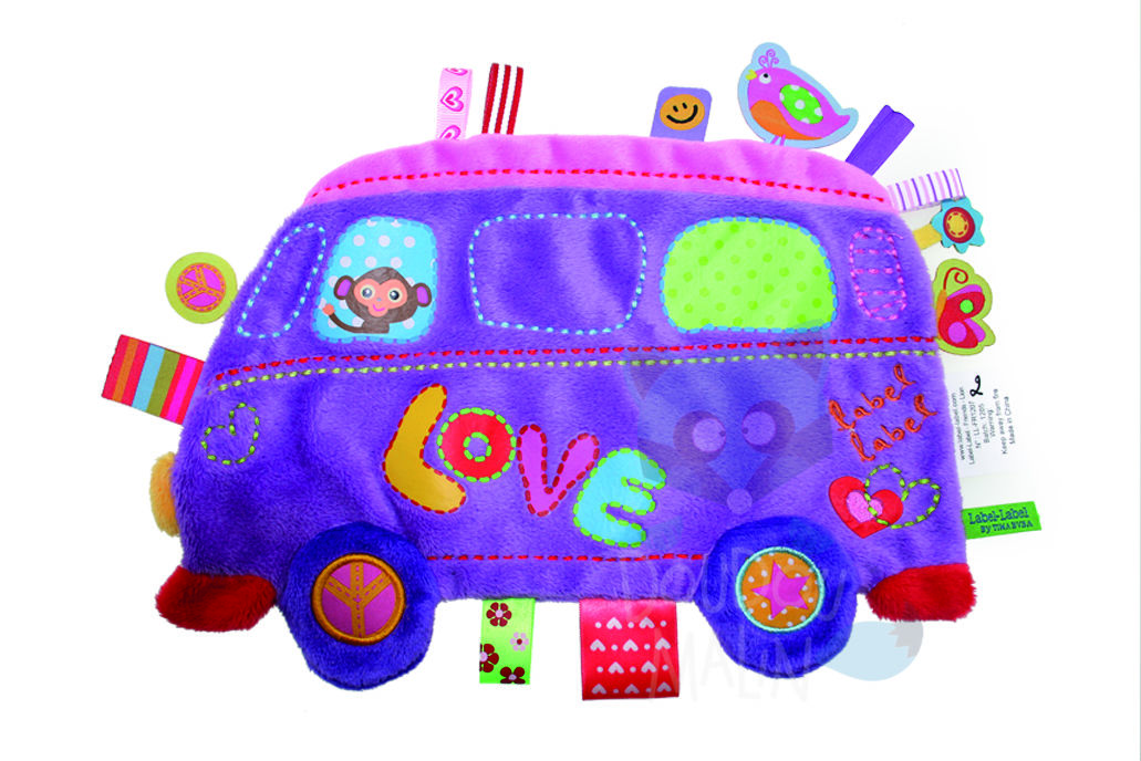  holiday baby comforter bus love purple sun 